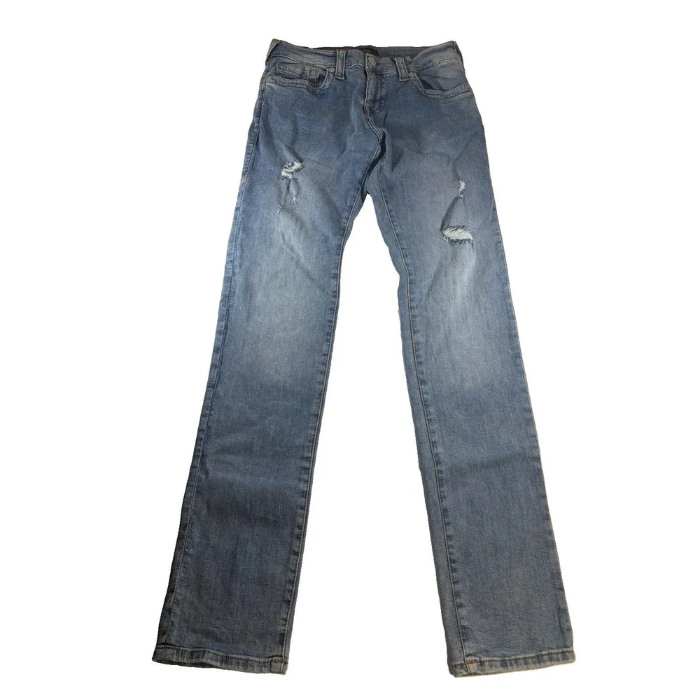 True Religion Rocco Relaxed Skinny Jeans Distressed 30x34